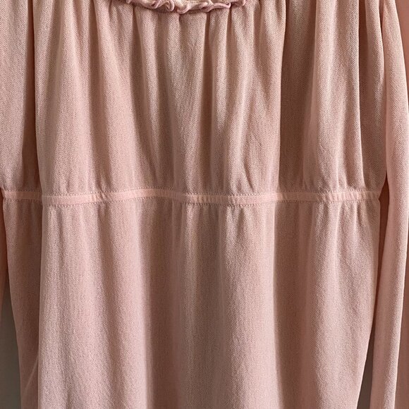 Vintage Y2K Top Guess Pink Sheer Peasant Babydoll Coquette Blouse Empire Waist - Picture 4 of 12